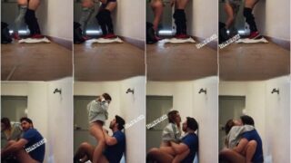 مثير تصوير مخفي لفحل معضل زانق صاحبته اللبوة في حمام النادي يقلعها