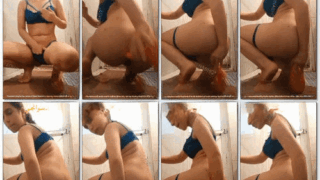 مزه شرموطه هايجه عالاخر جايبه مشط كبيره أوي تفشخ بيها خرم طيزها